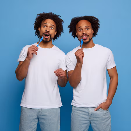 brothers taking dna test