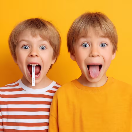 two brothers taking dna test